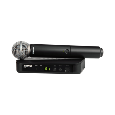 Shure BLX24/SM58 Wireless Handheld Microphone System with SM58 Capsule (H11: 572 to 596 MHz) — Being Shipped