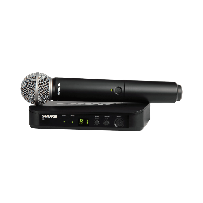Shure BLX24/SM58 Wireless Handheld Microphone System with SM58 Capsule (H11: 572 to 596 MHz) — Being Shipped
