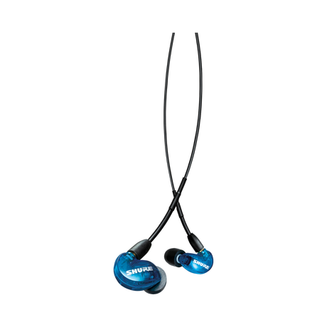 Shure SE215 Sound-Isolating In-Ear Stereo Earphones with RMCE-UNI Remote Mic Universal Cable (Blue) — Being Shipped