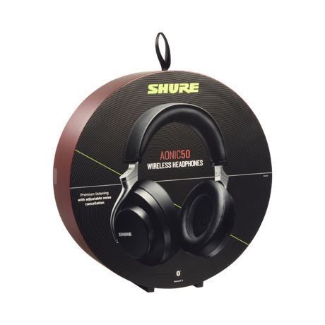 Shure AONIC 50 Wireless Noise-Canceling Headphones (Black) — Being Shipped