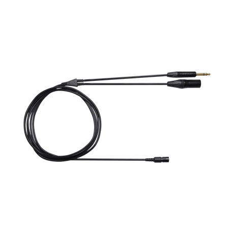 Shure 3-Pin XLR Male and 1/4" TRS Male to BCASCA Cable for BRH50M, BRH440M & BRH441M Broadcast Headsets (7.5') — Being Shipped