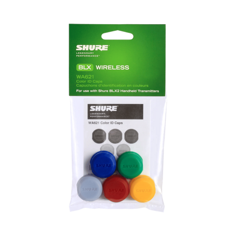 Shure Color ID Caps Kit for BLX Series Handheld Transmitters — Being Shipped