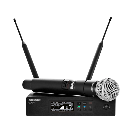 Shure QLXD2/SM58 Digital Handheld Wireless Microphone Transmitter with SM58 Capsule (J50A: 572 to 608 + 614 to 616 MHz) — Being Shipped