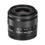 Canon EF-M 15-45mm f/3.5-6.3 IS STM Lens (Graphite) — Being Shipped