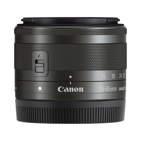 Canon EF-M 15-45mm f/3.5-6.3 IS STM Lens (Graphite) — Being Shipped