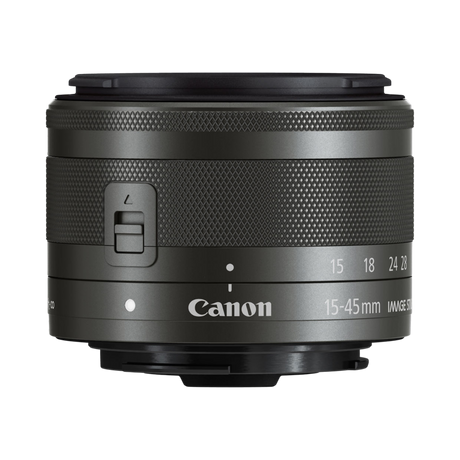 Canon EF-M 15-45mm f/3.5-6.3 IS STM Lens (Graphite) — Being Shipped