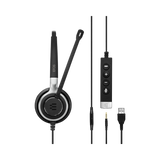 EPOS SC 665 USB Double-Sided Wired Headset (Black/Silver) — Being Shipped