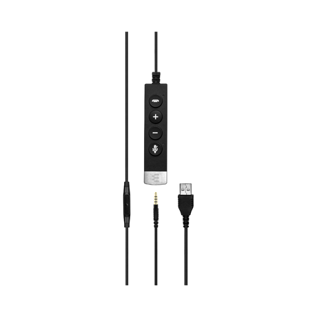 EPOS SC 665 USB Double-Sided Wired Headset (Black/Silver) — Being Shipped