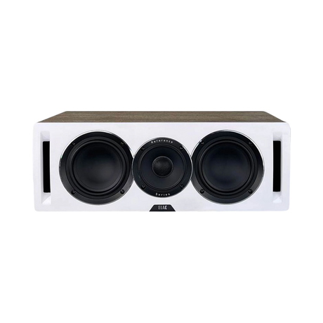 ELAC Uni-Fi Reference UCR52 3-Way Center Channel Speaker (Satin White with Oak Sides) — Being Shipped