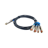 QNAP QSFP28 100GbE Break Out Four SPF28 25GbE Twinaxial Direct Attach Cable (4.9') — Being Shipped