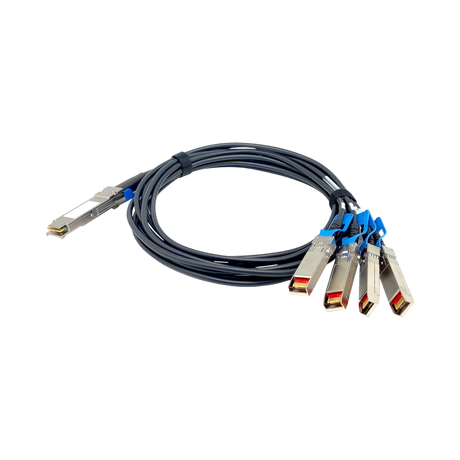QNAP QSFP28 100GbE Break Out Four SPF28 25GbE Twinaxial Direct Attach Cable (4.9') — Being Shipped