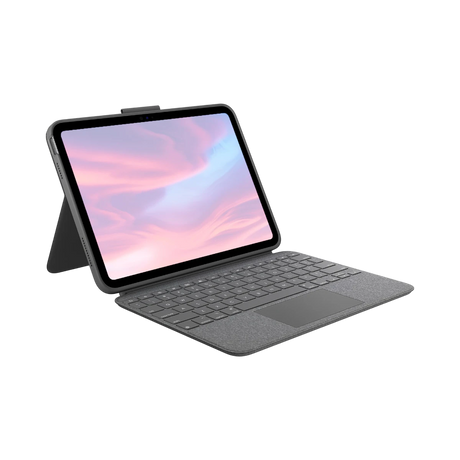 Logitech Combo Touch Backlit Keyboard Case for Apple 10.9" iPad 10th Gen (Oxford Gray) — Being Shipped