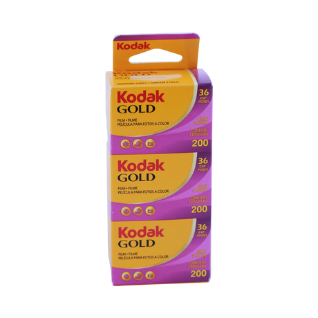 Kodak GOLD 200 Color Negative Film (35mm Roll Film, 36 Exposures, 3-Pack) — Being Shipped