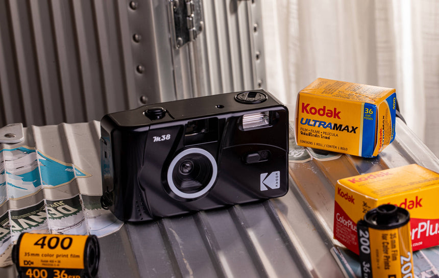 Kodak M38 35mm Film Camera with Flash (Starry Black) — Being Shipped