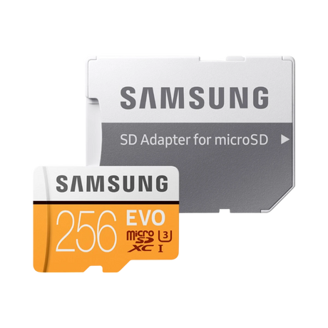Samsung 256GB EVO UHS-I microSDXC Memory Card with SD Adapter — Being Shipped