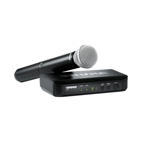 Shure BLX24/SM58 Wireless Handheld Microphone System with SM58 Capsule (H11: 572 to 596 MHz) — Being Shipped