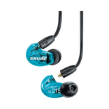 Shure SE215 Sound-Isolating In-Ear Stereo Earphones with RMCE-UNI Remote Mic Universal Cable (Blue) — Being Shipped
