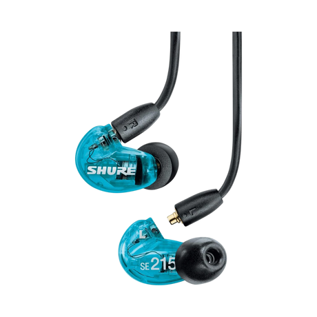Shure SE215 Sound-Isolating In-Ear Stereo Earphones with RMCE-UNI Remote Mic Universal Cable (Blue) — Being Shipped