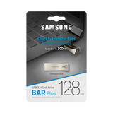 Samsung USB 3.1 Gen 1 BAR Plus 128GB Flash Drive (Silver) — Being Shipped