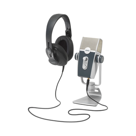 AKG Podcaster Essentials Lyra USB Microphone and AKG K371 Headphones — Being Shipped
