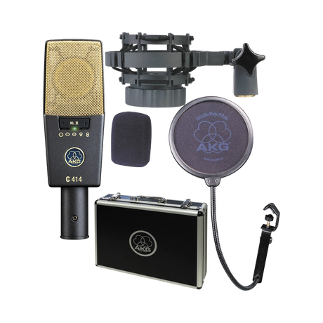 AKG C414 XLII Large-Diaphragm Multipattern Condenser Microphone — Being Shipped
