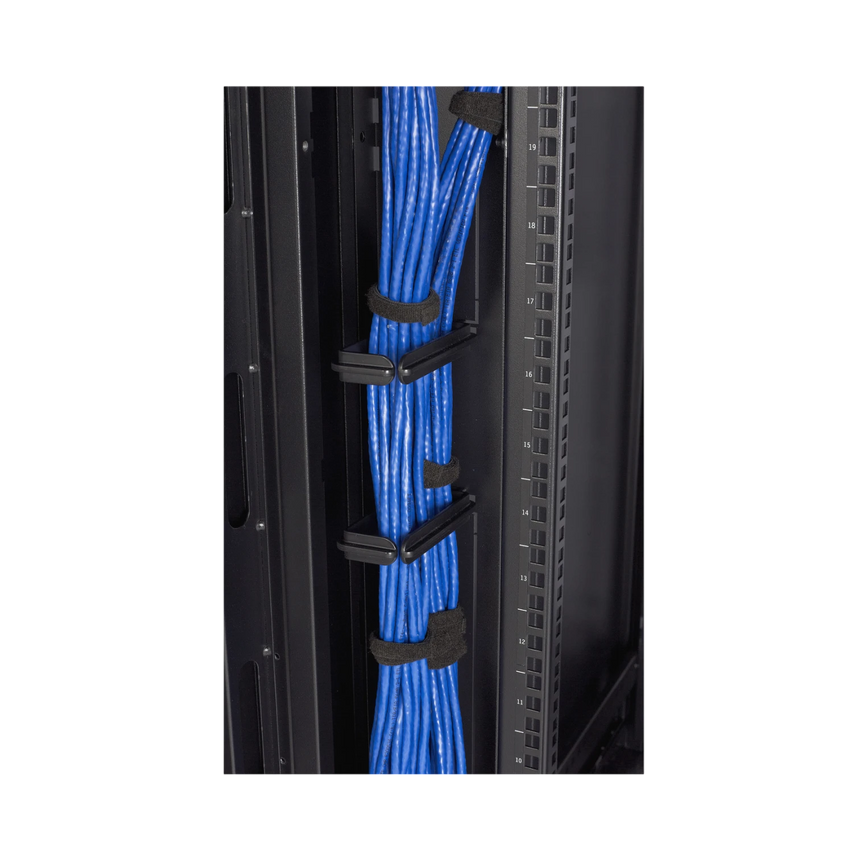 APC NetShelter Cable Management, Vertical Cable Manager, Rings, Set of 100, Black, 107 x 53 x 18 mm — Being Shipped