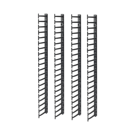 APC NetShelter Cable Management, Vertical Cable Manager, for NetShelter SX Networking Enclosure, Set of 4, 25 x 1778 x 163 mm — Being Shipped