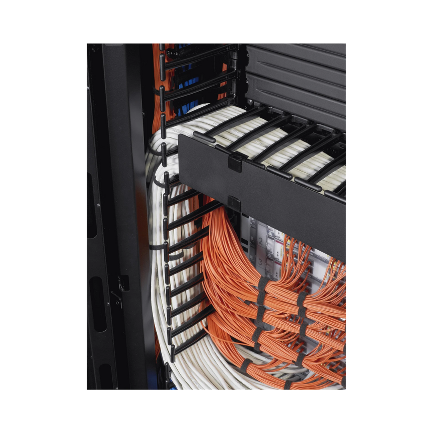 APC NetShelter Cable Management, Vertical Cable Manager, for NetShelter SX Networking Enclosure, Set of 4, 25 x 1778 x 163 mm — Being Shipped