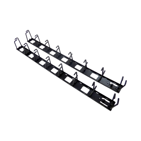 APC NetShelter Cable Management, Vertical Cable Manager, Cable Rings, Set of 8, Black, 55 mm x 766 mm x 85 mm — Being Shipped