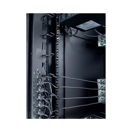 APC NetShelter Cable Management, Vertical Cable Manager, Cable Rings, Set of 8, Black, 55 mm x 766 mm x 85 mm — Being Shipped