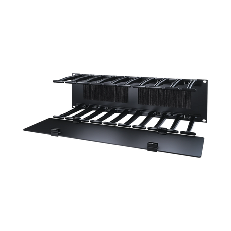 APC NetShelter Cable Management, Horizontal Cable Manager, 3U, Single Side with Cover, 482.6 x 133.35 x 165.1 mm — Being Shipped