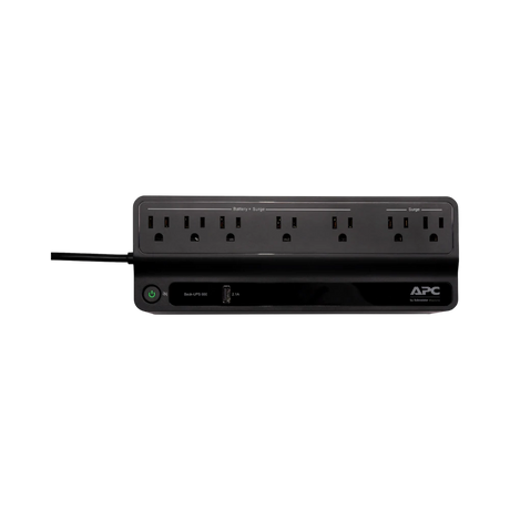 APC Back UPS, 650VA/360W, Floor/Wall Mount 120V, 7x NEMA 5-15R outlets, USB Type A Port — Being Shipped