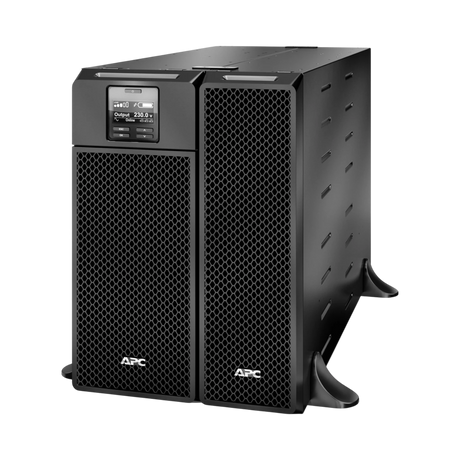 APC Smart-UPS On-Line, 6kVA/6kW, Rack/Tower, 208V, 2x L6-20R+3x L6-30R NEMA outlets, Network Card+SmartSlot, Extended runtime, W/O rail kit, TAA — Being Shipped
