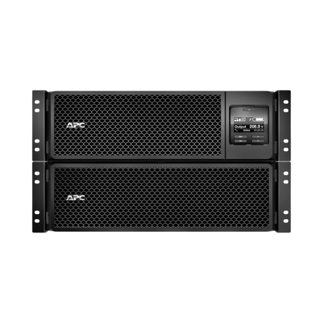 APC Smart-UPS On-Line, 10kVA/10kW, Rackmount 6U, 208V, 6x C13+4x C19 IEC outlets, Network Card+SmartSlot, Extended runtime, W/ rail kit — Being Shipped