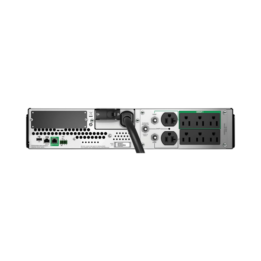 APC Smart-UPS, Line Interactive, 3kVA, Rackmount 2U, 120V, 6x NEMA 5-15R+2x NEMA 5-20R outlets, SmartConnect Port+SmartSlot, AVR, LCD — Being Shipped