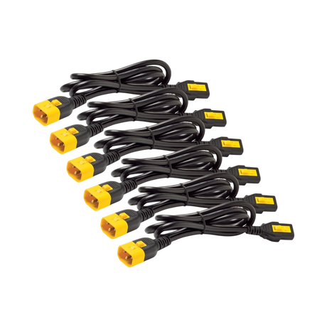 APC Power Cord Kit (6 ea), Locking, C13 to C14, 1.8m, North America — Being Shipped
