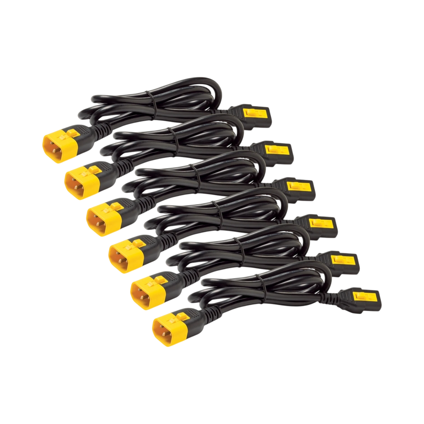 APC Power Cord Kit (6 ea), Locking, C13 to C14, 1.8m, North America — Being Shipped