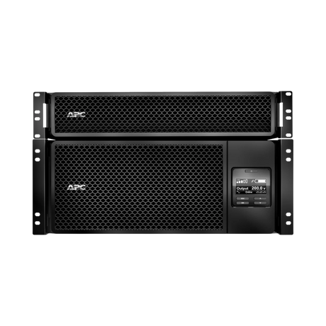 APC Smart-UPS On-Line, 6kVA/6kW, Rackmount 6U, 208V, 12x 5-20R+2x L6-20R+2x L6-30R NEMA, Network Card+SmartSlot, W/ transformer 208V-120V, W/ rail kit — Being Shipped