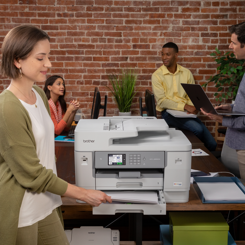 Brother MFC-J6955DW INKvestment Tank Color Inkjet All-in-One Printer with Wireless, Duplex Printing, 11" x 17" Scan Glass — Being Shipped