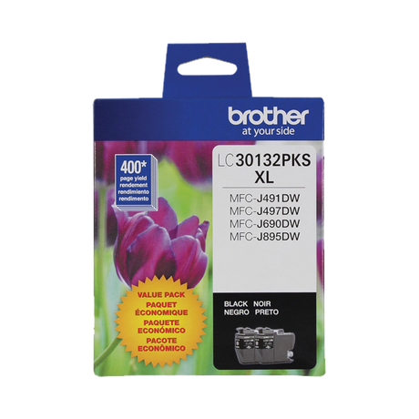 Brother LC30132PKS High-Yield Black Ink Cartridges (2-Pack) — Being Shipped