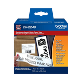 Brother DK2246 Black on White Continuous Length Paper Labels (4.07" x 100') — Being Shipped