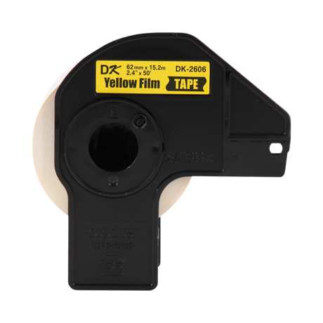 Brother 2.4 in x 50 ft (62 mm x 15.2 m) Black on Yellow Continuous Length Film Tape — Being Shipped