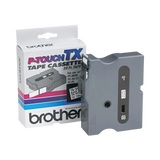 Brother TX-2411 0.75" x 50' Black-On-White Tape — Being Shipped
