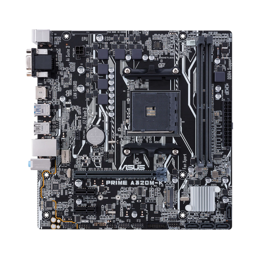 ASUS Prime A320M-K AM4 Micro-ATX Motherboard — Being Shipped