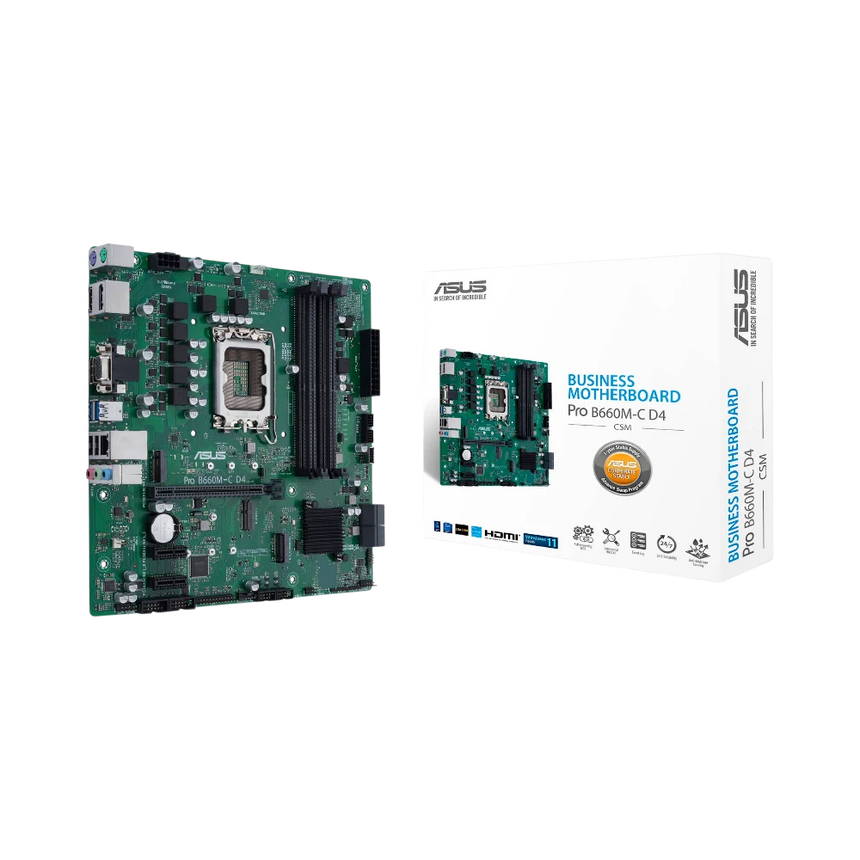 ASUS Pro B660M-C D4-CSM Micro-ATX Motherboard — Being Shipped