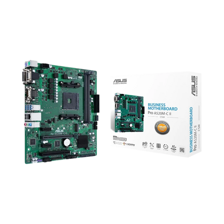 ASUS Pro A520M-C II/CSM Micro-ATX AM4 Motherboard — Being Shipped