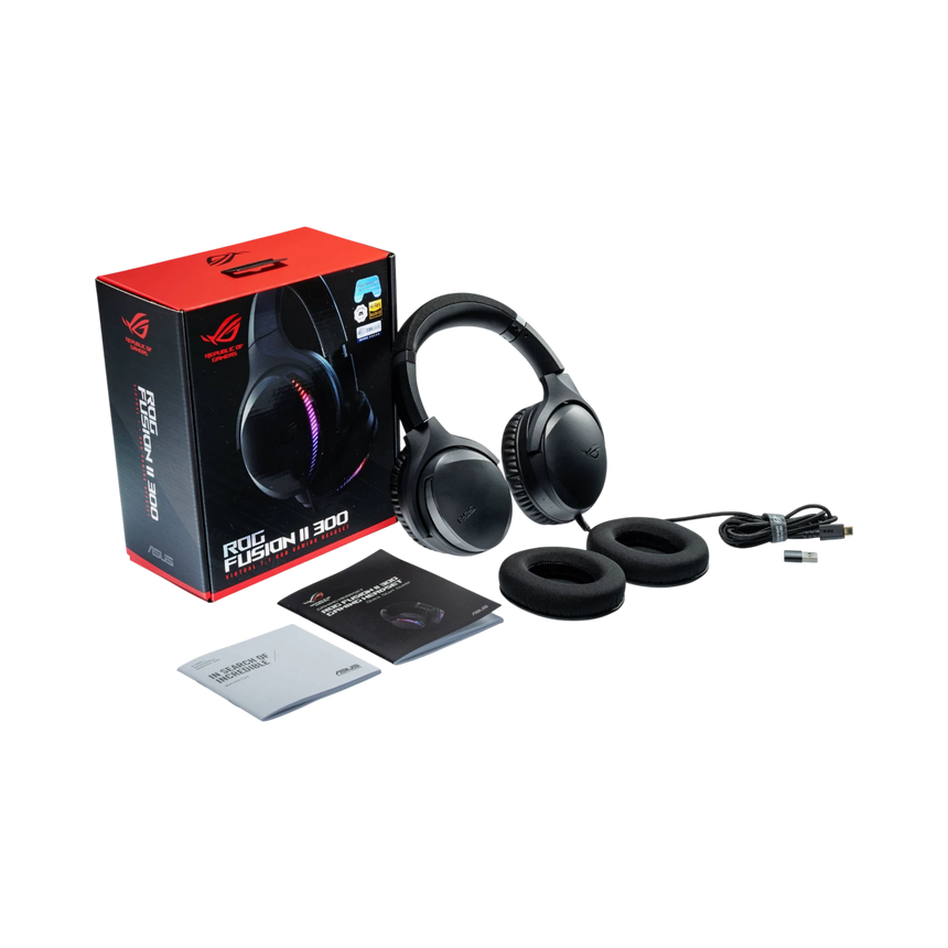 ASUS ROG Fusion II 300 Gaming Headset (Black) — Being Shipped