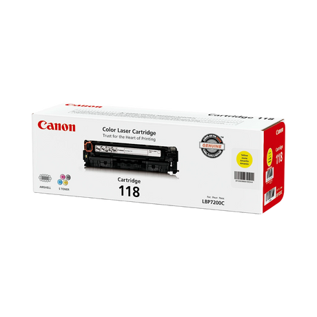 Canon 118 Yellow Toner Cartridge — Being Shipped