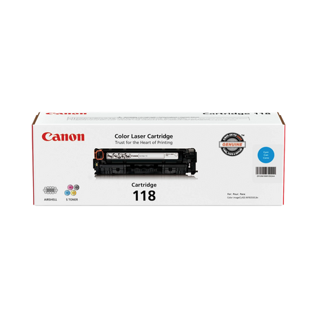 Canon 118 Toner Cartridge (Cyan) — Being Shipped