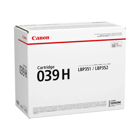 Canon 039H Black High Yield Toner Cartridge — Being Shipped